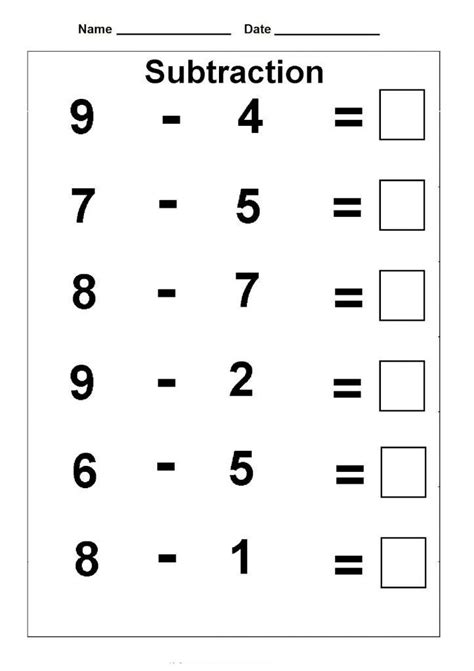 1st Grade Printable Math Worksheet