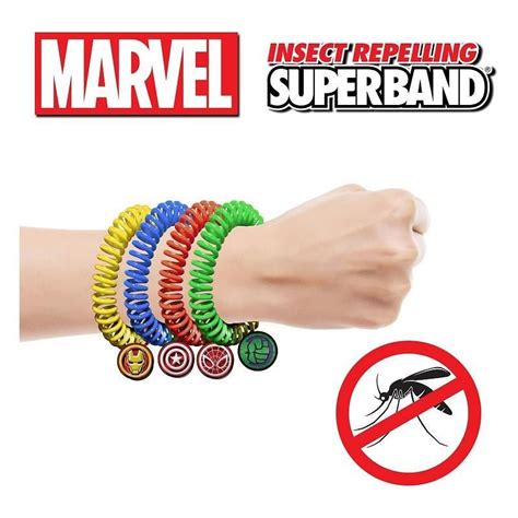 Marvel Superheroes Superband Insect Repelling Wristbandasst