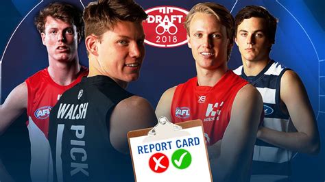 Afl Draft 2018 Report Card Every Club Assessed Winners And Losers Every Pick Best And Worst