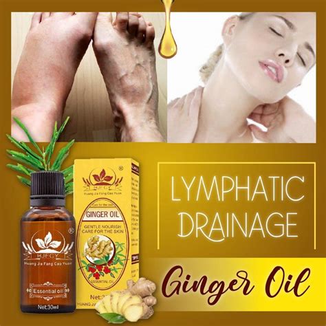 Lymphatic Drainage Ginger Oil Ichigomochi In 2020 Ginger Oil