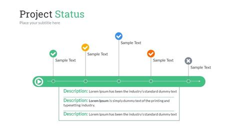 Project Status Powerpoint Presentation Template Ad Status Sponsored