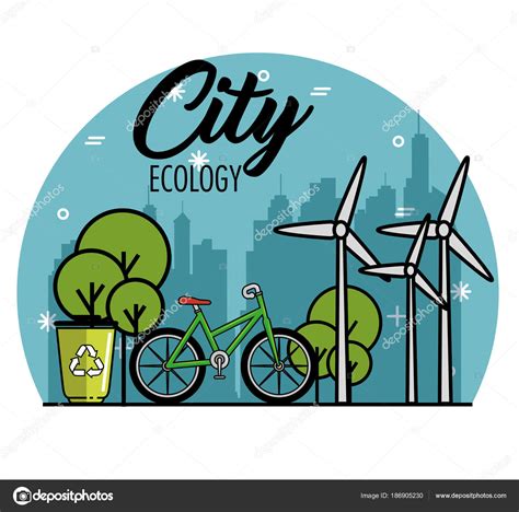 Eco Friendly City Design Stock Vector Image By ©yupiramos 186905230