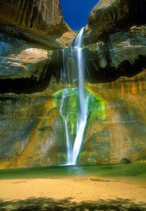 Calf Creek Falls Utah Waterfall Wonders Of The World Places To Travel