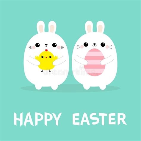 Happy Easter Bunny Chicken Pyramid Stock Illustrations 43 Happy