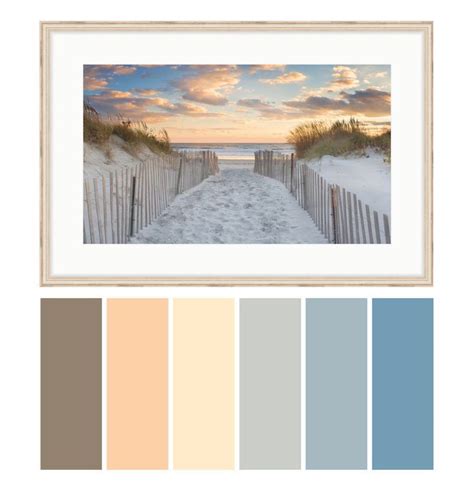 Second Beach Sunset Coastal Color Palette Beach Color Palettes