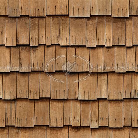 Wood Shingle Roof Texture Seamless 03867