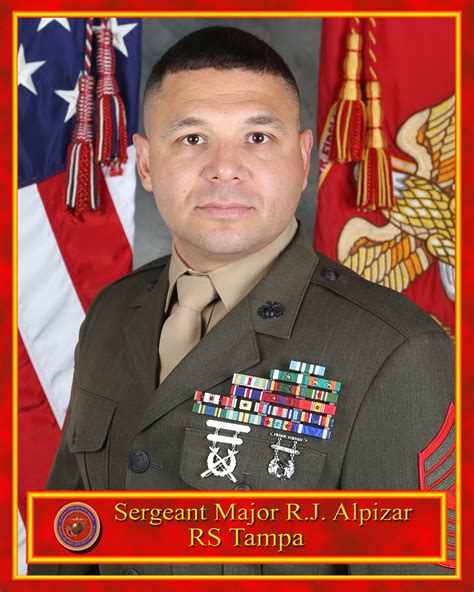 Sgt Maj Rammses J Alpizar 6th Marine Corps District Leaders