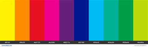 Microsoft 10 Core Colors Palette Colorswall