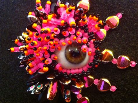Glass Eyeball By Uniqueandmacabre On Etsy By Betty Glass Eyeballs Bead Work Jewelry Eye