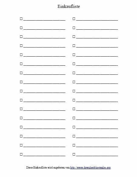 Ideal für unternehmen schule vereine. Einkaufsliste Vorlage - Einkaufszettel kostenlos zum download