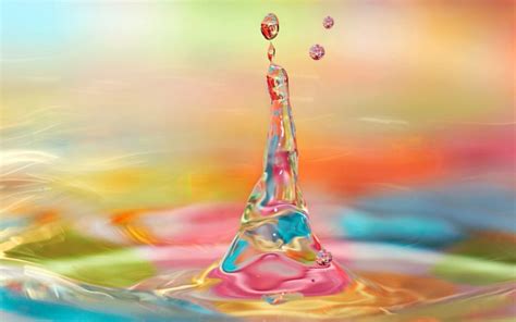 3d Colorful Water Drop Splash Wallpapers Download Windows