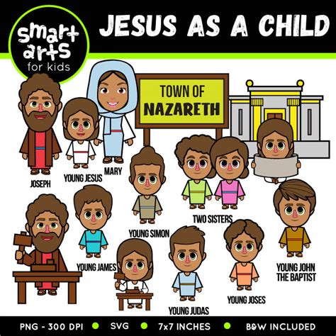 Jesus As A Child Clip Art Educational Clip Arts And Bible Stories