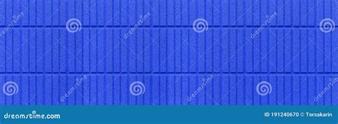 Modern Blue Stone Wall With Stripes Texture And Seamless Background