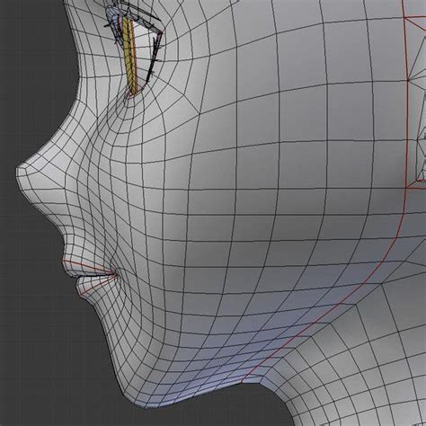 3d anime head face topology side view anime 3d pinterest 3d anime and face