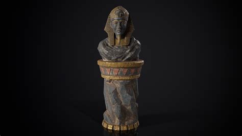 artstation pharaoh statue