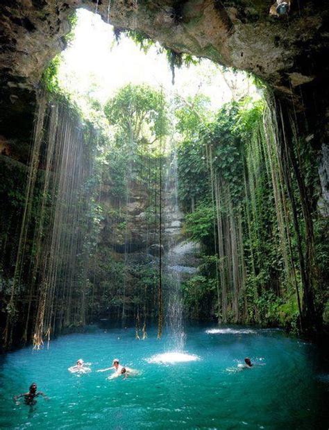 Cenotes Of Yucatán Peninsula In Mexico These Sinkholes In Mexico Were