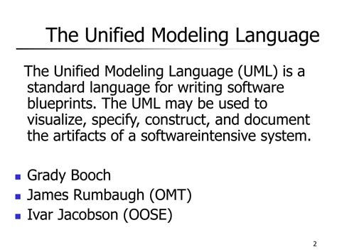 Ppt The Unified Modeling Language Powerpoint Presentation Free