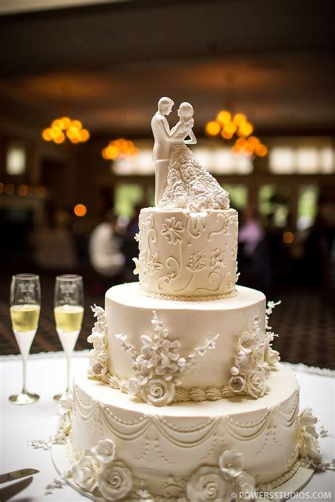 Indian Weddings Inspirations Elegant Ivory Wedding Cake