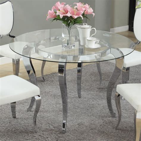 Buy Chintaly Letty Glass Top Dining Table Online At Lowest Price In