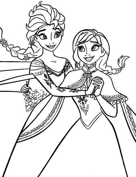 Desene Cu Elsa I Ana De Colorat Plan E I Imagini De Colora Desene