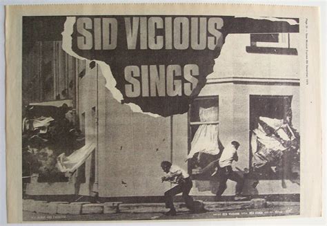 Sex Pistols Sid Vicious 1979 Poster Ad Sid Sings 1781285350