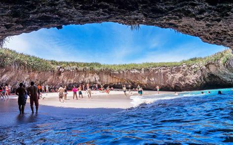 Theres A Beach In Mexico Completely Hidden Inside A Cave Travel