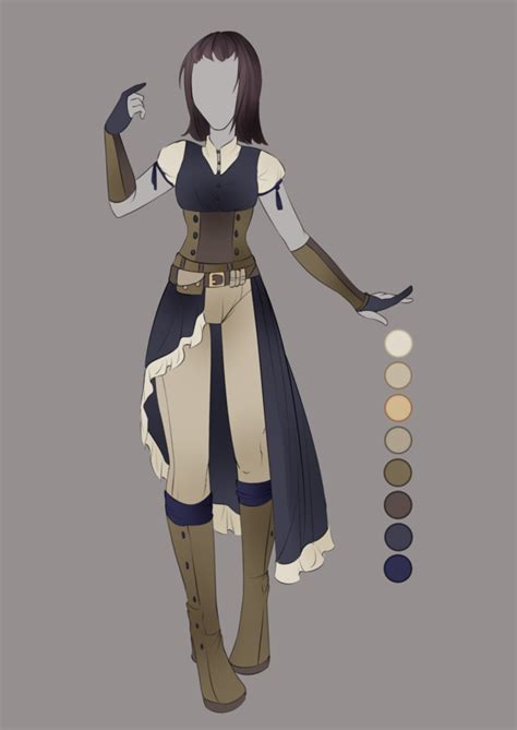 How to draw anime clothes for male characters. :: July Commission 03: Outfit Design :: by VioletKy ...