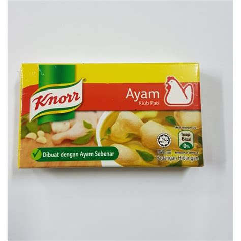 Sukatan air ditambahkan bersama secawan susu tadi. Knorr Kiub Pati Ayam 20g (2 Kiub) | Shopee Malaysia