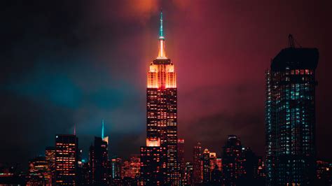 5120x2880 Empire State Building Night 5k 5k Hd 4k Wallpapersimages