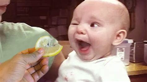 Surprised Babies Eating Lemon For The First Time Funniest Baby
