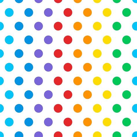 Seamless Colorful Polka Dot Pattern Vector Free Image By Rawpixel Com
