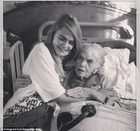 cara delevingne instagrams pictures of her 101 year old grandmother daily mail online