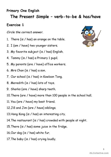 Simple Present Tense Verb To Be And English Esl Worksheets Pdf And Doc
