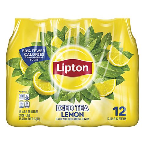 Lipton Brisk Iced Tea Lemon Soft Drinks Foodtown