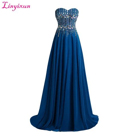 Linyixun Real Photo Sexy Prom Dresses 2017 Sweetheart Sleeveless Beadings Prom Gowns Illusion