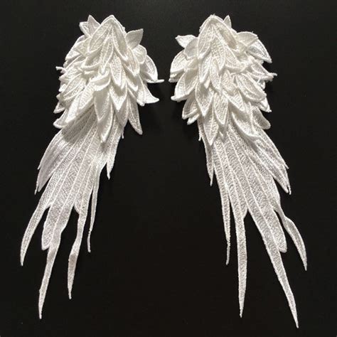 A Pair Of Wings Applique Wings Appliqué Angel Applique Etsy