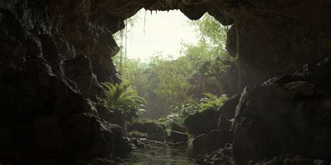 Artstation Jungle Cave