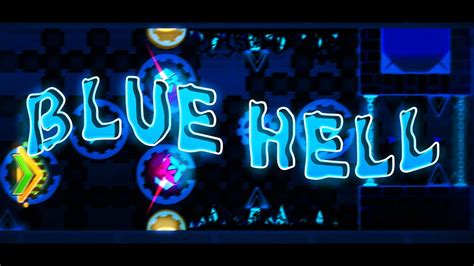🟣geometry Dash Easy Demon Blue Hell By Lazye 100 All Coins🟣