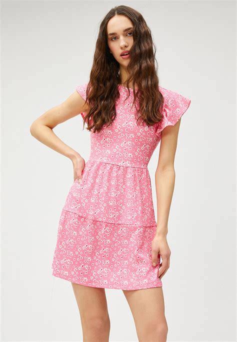 Платье Koton цвет розовый Rtlacm570001 — купить в интернет магазине