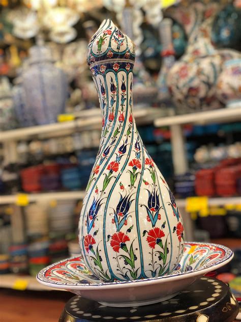 Handmade Turkish Ceramic Vase 45X30cm 25kg Etsy