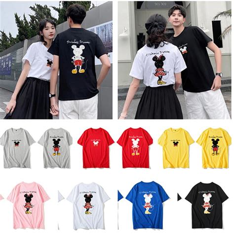 ディズニー ミッキー 半袖シャツペアtシャツ Tシャツ トップス カットソーメンズレディース 恋人 お揃い ご夫婦・友達カップル ペアルック