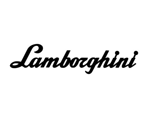 Lamborghini Script Text Writing Metal Art Sign Etsy