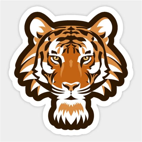 The Prowler Tiger Face Sticker Teepublic