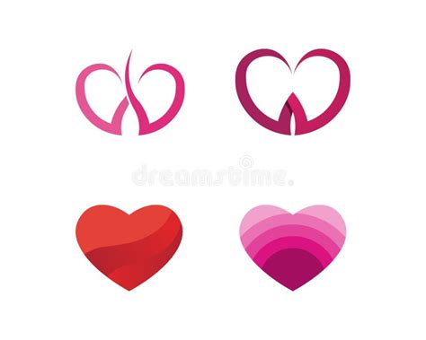 Love Logo And Valentine Day Symbols Vector Template Icons App Stock
