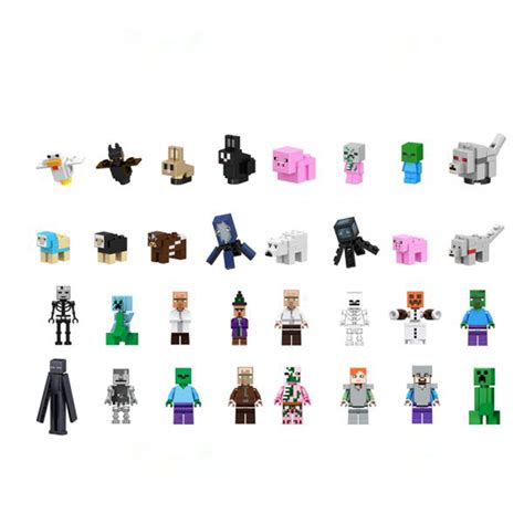 Pack 32 Minifiguras Minecraft Compatibles Con Lego Y Articulables