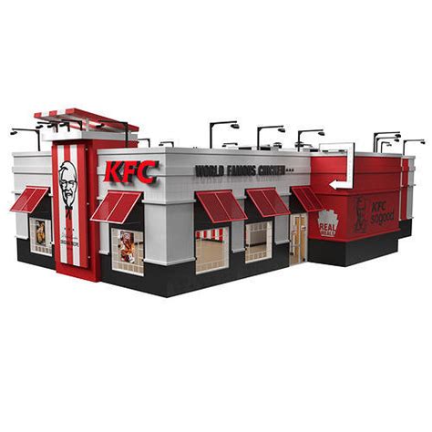 KFC Building D Model CGTrader