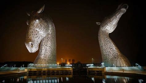 The Kelpies Giant Horse Sculptures In Falkrik Amusing Planet Horse