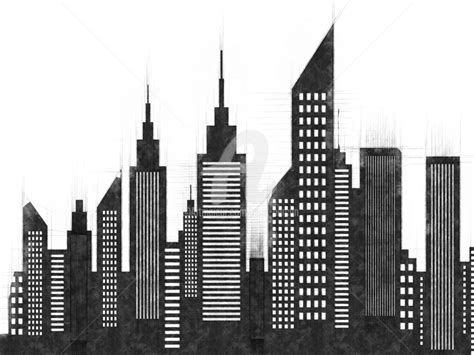See more ideas about city drawing, art, drawings. City Skyline Silhouette Drawing | Kingdom Wallpapers