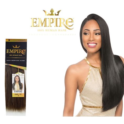 Sensationnel Empire Yaki Straight 100 Human Hair Weave