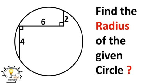 Can You Find The Radius Of The Circle Challenging Math Olympiad Geometry Problem YouTube